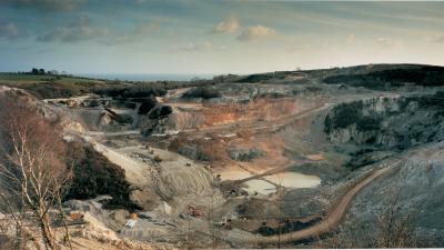 Bodelva china clay pit